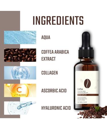 Caffeine Solution Caffeine Eye Serum Eye Cream for Dark Circles and Puffy Eyes Eye Cream for Anti-Aging Wrinkles - Buy Online on SooperMarket.com