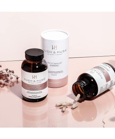 Buy Hush & Hush SkinCapsule Hydrate+ - Vegan Anti-Aging Beauty Supplement with Hyaluronic Acid - Glowing Skin - 60 Capsules - Free Worldwide Shipping - Buy Online on SooperMarket.com