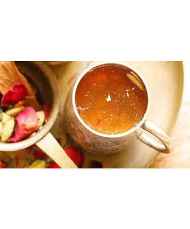 Peosa Delight Tea - Kashmiri Almond Kahwa Whole Leaf Green Tea with Saffron, Almond, Cardamom, Rose Petal - 40 Tea Bags - 3.52 Oz Box - Buy Online on SooperMarket.com