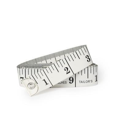 HANSMAYA Soft Tape Measure for Body Measuring Fiberglass Tape Measure Body Measuring Tape for Sewing Tailor Fabric Cloth Weight Loss Measurements Flexible Ruler Double Scale 150cm/60inch White