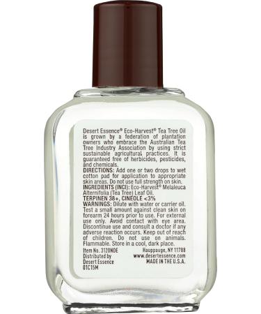 Buy Desert Essence Tea Tree Oil - Eco-Harvest 2-Ounce Bottle | Natural Skincare | International Shipping Available - Buy Online on SooperMarket.com