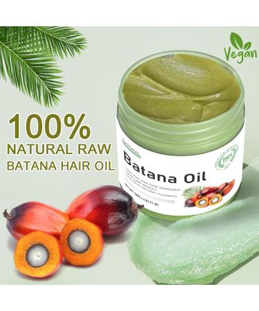 Raw Batana Oil for Hair Growth | 100% Pure Organic Oil for Thickness & Nourishment | Batana Hair Growth Oil with Vitamin E - 4.2 OZ - Buy Online on SooperMarket.com