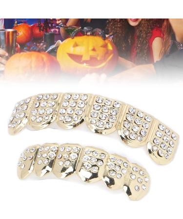Hip Hop Teeth Set Teeth Protection Hip Hop Teeth Brace for Halloween Party for Hip Hop Fashion Shows for Birthday(gold) - Buy Online on SooperMarket.com