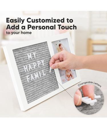 Felt Letter Board Baby Keepsake - Gender Reveal Gift - Ultrasound Picture Frame - Buy Online on SooperMarket.com