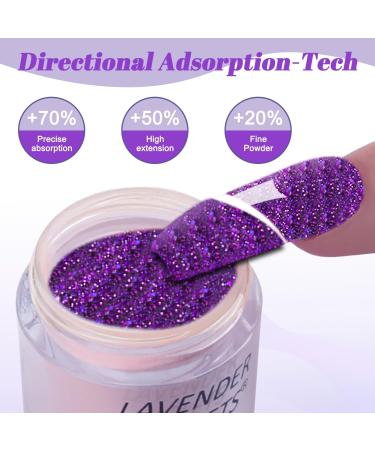 Lavender Violets 14g x 6 Colors Dip Powder White Nude Pink French Nail Art Manicure Large Capacity Dipping Powder Nail Powder Salon Choice J225 - Buy Online on SooperMarket.com
