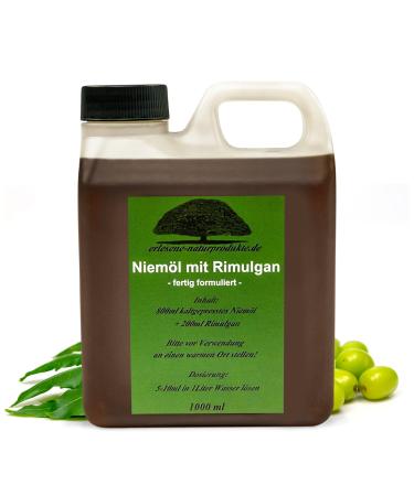 Exquisite -nature products neem oil - niem l with rimulgan (emulsifier) - finished mixed vegetable oil - immediate application for healthy plants - 1 L 1000 ml