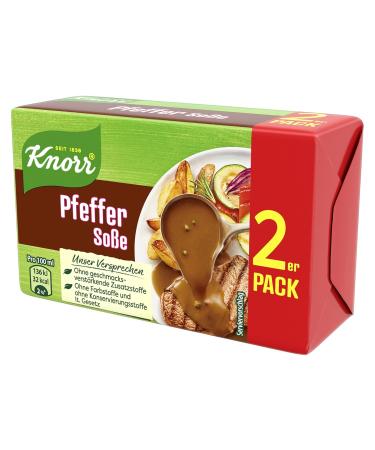 Knorr Pepper Sauce - Spicy Pepper Sauce Without Flavor Enhancers | 18x 2 Pack (46g) - International Shipping Available - Buy Online on SooperMarket.com