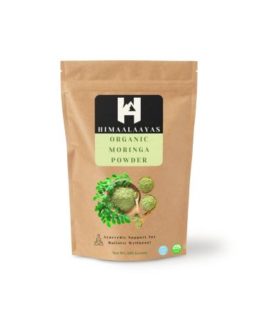 Himaalaayas Moringa Powder 100 Grams Moringa Oleifera Leaf Powder - Gluten Free Non-GMO & Vegan | Perfect for Smoothies Drinks Tea & Recipes