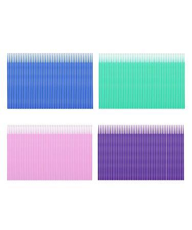 200PCS Micro Applicators Brushes DBOO Disposable Eyelash Extension Swabs Micro Brush Micro Make Up Mascara Brushes for Eyelashes Extensions