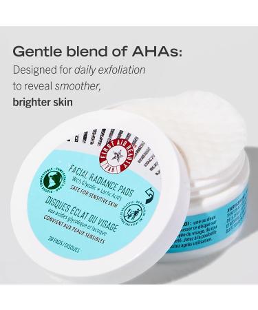 Buy First Aid Beauty Facial Radiance Pads - Daily Exfoliating AHA Pads for Toned & Bright Skin - 28 Compostable Pads - Buy Online on SooperMarket.com