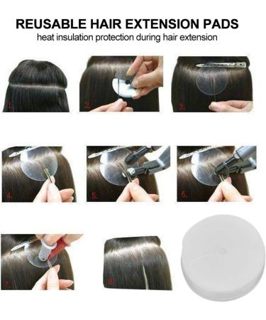 Hair Extension Pads Wonderful Hair Extension Protector Templates Plastic for Hair Extension for People - Buy Online on SooperMarket.com
