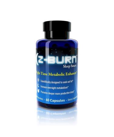 Z-BURN -- 60 Capsules -- Night Time Fat Loss Supplement - "Sleep Great Lose Weight!" - Scientifically designed to attack fat all night long while promoting deeper more productive sleep without morning grogginess. RESULTS GUARANTEED