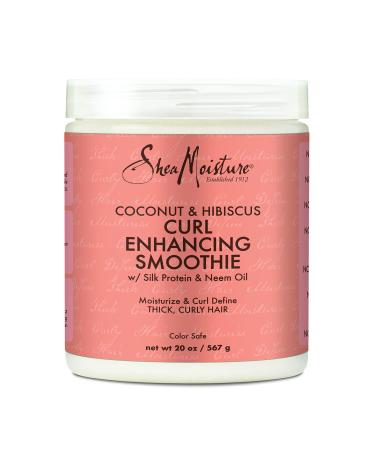 Sheamoisture Curl Enhancing Smoothie for Thick, Curly Hair Coconut and Hibiscus Sulfate Free and Paraben Free 20 oz 1.25 Pound (Pack of 1)