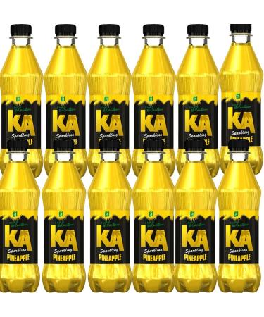 12 x Sparkling Pineapple 500ml - Sparkling Pineapple Flavour Soft Drink With Sugar and Sweeteners - Buy Online on SooperMarket.com