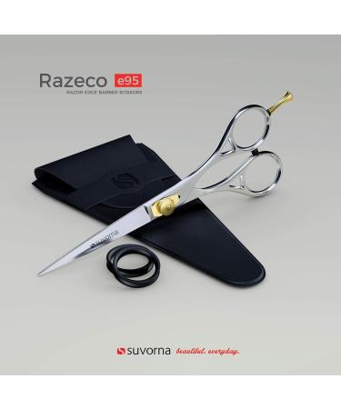 Suvorna 6 Professional Hair Scissors - Japanese Hairdressing Scissors for Men & Women | Barber Scissors with Razor Sharp Blades - 1 Count Pack - Buy Online on SooperMarket.com