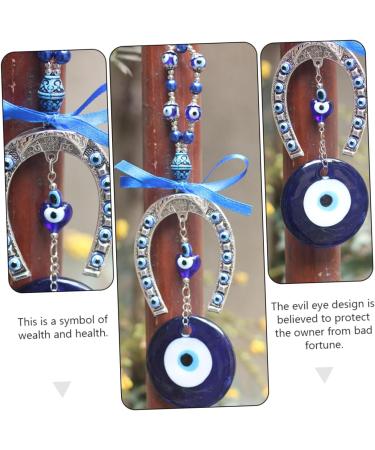 ORFOFE 1pc Blue Eyes Pendant Car Christmas Decorations Car Key Ring Turkish Evil Eye Pendant Household - Buy Online on SooperMarket.com