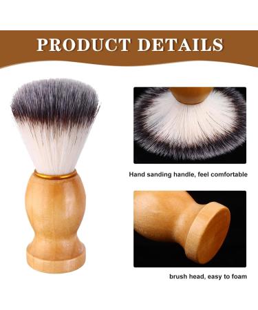 Qtynudy Men's Handmade Shaving Brush Set - Wooden Handle 7 Pack Premium Salon Tool for Perfect Shaves - Buy Online on SooperMarket.com