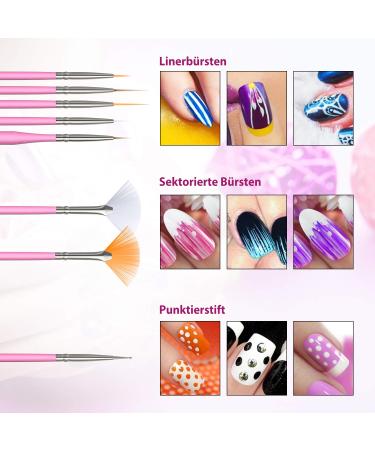50-Piece Gel Nails Accessories Kit: Nail Art Brushes Foil Stickers Manicure Tapes & More International Shipping Available - Buy Online on SooperMarket.com