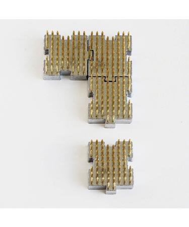 Wazakura 4PCS Mini Ikebana Kenzan Flower Frog Set - Made in Japan, Japanese Floral Arranging Pin Holder - Brass, 1.25x1.18 (32mmx30mm) - Buy Online on SooperMarket.com