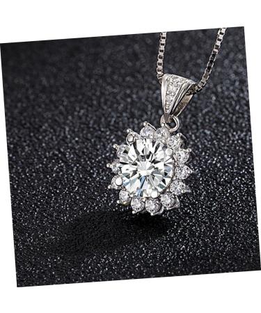 ABOOFAN 1pc Sun Petal Pendant Diamond Choker Necklace Rhienestone Necklace Crafts Making Material Alloy - Buy Online on SooperMarket.com