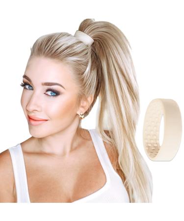 PONY-O Original Patented Cute Hair Accessories for Women - Revolutionary Ponytail Holders Hair Tie Alternative - Blonde Hair Ties for Women - Medium Hair Ties for Normal Hair