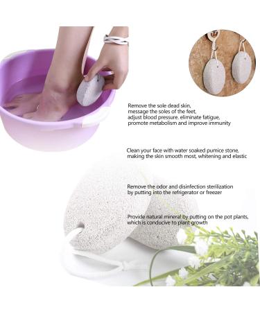 Pumice Stone for Feet Callus (2 PCS) - Pinowu Foot Scrub Exfoliation | Remove Dead Skin Naturally - Buy Online on SooperMarket.com