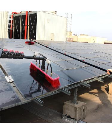 Photovoltaic Panel Cleaning Brush High-Altitude Cleaning Brush With Extension Pole Water Fed Pole Brush System Telescopic Window Cleaning Tools 6M 35cm Brush Head 4M/13FT - Buy Online on SooperMarket.com