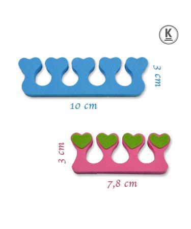 K-Pro Toe Spreader & Finger Spreader Set 8-Piece Spacer for Easy Nail Painting Aid | International Shipping Available - Buy Online on SooperMarket.com