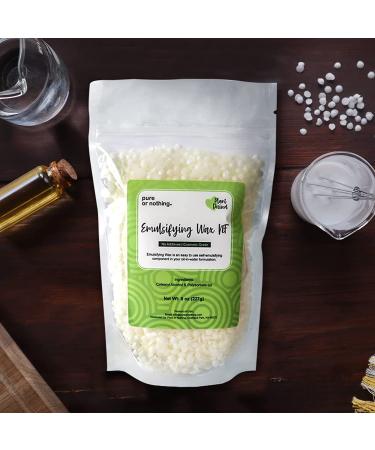 Non-GMO Emulsifying Wax NF Pastilles - 8 oz. | 100% Natural Plant Derived | Cosmetic Grade for Lotion Making | Made in USA - Buy Online on SooperMarket.com