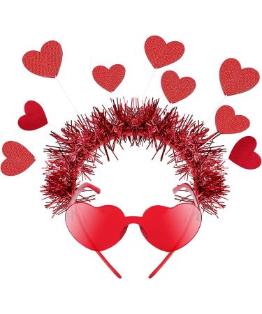 Valentine's Day Headband Set with Heart Sunglasses - Cupid Costume and Accessories - Buy Online on SooperMarket.com