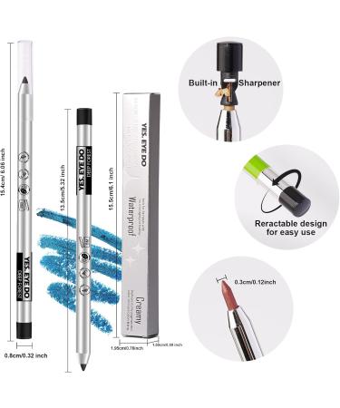 YES.EYE DO Gel Eyeliner Waterproof Smudgeproof Retractable Eyeliner Gel with built-in sharpener Colored Glitter Eyeliner Highly Pigmented and Creamy (Apricot) - Buy Online on SooperMarket.com