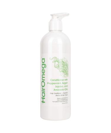 DrFormulas Conditioner 16 oz - HairOmega Sulfate Free with Deep Conditioning Moroccan Argan Jojoba Avocado Oils For Thin Dry Damaged Hair Color Treated Hair Safe
