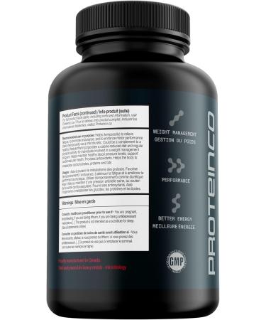 ProteinCo | Fat Burner Elite | Herbal Thermogenic Formula | Weight Loss Women & Men | Caffein Rasberry Ketones L-Carnitine Vitamin B6 Red Cayenne Pepper | 100 capsules - Buy Online on SooperMarket.com