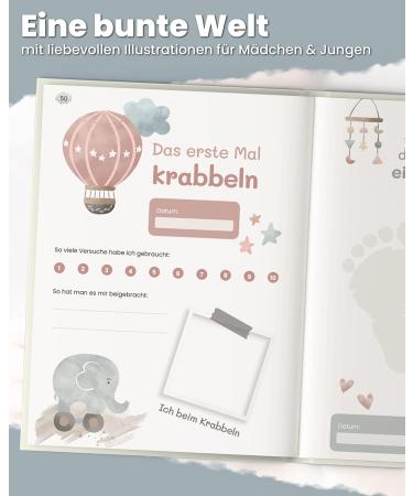 Buy Baby Album - The First Year Reminder Book for Boys & Girls | Colorful Photo Albums for Babies - Perfect Gift!   - Buy Online on SooperMarket.com