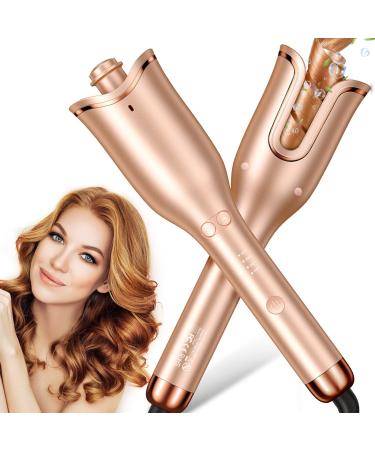 Automatic Curling Iron Automatic Hair Curler with 1" Curling Iron Large Slot & 4 Temperature & 3 Timer Dual Voltage Anti-Tangle Rotating Curling Iron with Auto Shut-Off for Hair Styling