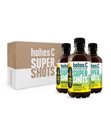 High C Super Shots Immune (3 x 330ml)-strong immune system with orange mango ginger turmeric extract-vegan without added sugar & preservatives 330 ml (3-pack) single