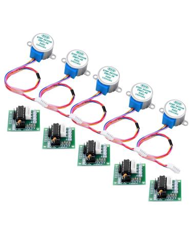 Longruner 5X Geared Stepper Motor 28byj 48 Uln2003 5v Stepper Motor Uln2003 Driver Board with ArduinoIDE (no Wire)