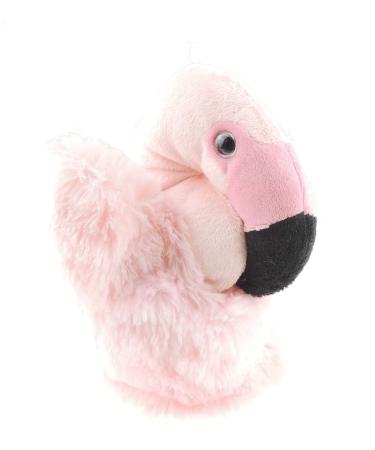 Cute Plush Cuddly Soft Large Kids Childrens Toddlers Boys Girls Role Play Animal Pet Farm Zoo Safari Wildlife Stuffed Toy Interactive Games Hand Puppet Handpuppet 3 4 5 6 7 8 9 10 Year Olds (Flamingo)
