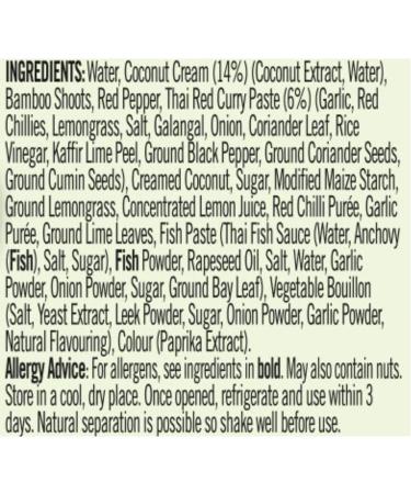 Loyd Grossman Thai Red Curry Cooking Sauce 350g Jar - Authentic Red Curry Sauce - Buy Online on SooperMarket.com