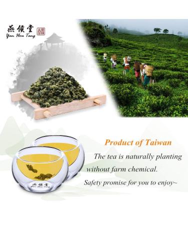 Yan Hou Tang Organic Green Oolong Tea Loose Leaf - 150g | Full Four Seasons Spring | High Mountain Raw Low Fermented | Fragrant Taste | Formosa Taiwan - Buy Online on SooperMarket.com