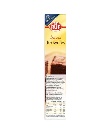 Gluten-Free Chocolate Brownies with Chocolate Pieces - Vegan & Delicious 8 Pack (420g) | Perfect for Celiac Disease | Order Internationally - Buy Online on SooperMarket.com