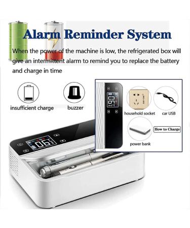 Mini Insulin Refrigerated Box 0-18 c Portable Insulin Cooler Smart Touch Buttons Drug Cooler LCD Display Super Large Capacity for Travel/Eye Drops/interferon/Drug DualCoreVersion-NoBattery - Buy Online on SooperMarket.com