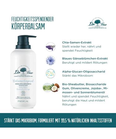 Buy Dr.Tree Moisturizing Body Balm | 99.5% Natural Ingredients | Repairs & Hydrates Skin 400ml | Strengthens Microbiome | International Shipping Available - Buy Online on SooperMarket.com