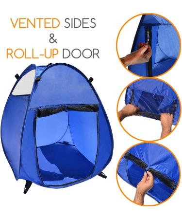 MyDeal Pop Up Pet House in a Bag - Portable Play Pen with 3 Net Windows and Zipper Door for Dogs, Cats, Rabbits - Shelter and Safety on the Go - Buy Online on SooperMarket.com