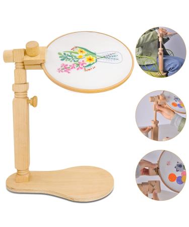 Adjustable Embroidery Stand  Guofa Embroidery Hoop Stand Rotated Cross Stitch Stand  Hands Free Embroidery Hoop Holder for DIY Craft  Sewing Needlepoint Frame Stand Classic Embroidery Stand