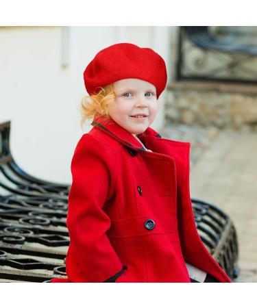 4 Pieces Toddler Wool Beret Set - Classic French Beret Hat for Girls - Buy Online on SooperMarket.com