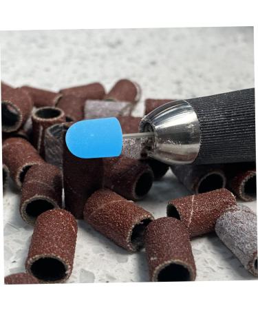 Healeved 1 Set Nail Color Sand Cap Nail Polishing Tool Replaceable Sanding Cap Nail Files Nail Tools Nail Art Accessories Nail Art Tool Nail Drill Bit Caps Nail Sanding Caps Exfoliating 2x1.5cm Blue 1 - Buy Online on SooperMarket.com