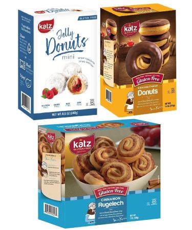 Katz Gluten Free Glazed Chocolate Donut Holes  Dairy Free Nut Free Soy Free Gluten Free  Kosher (1 Pack 6 Ounce)