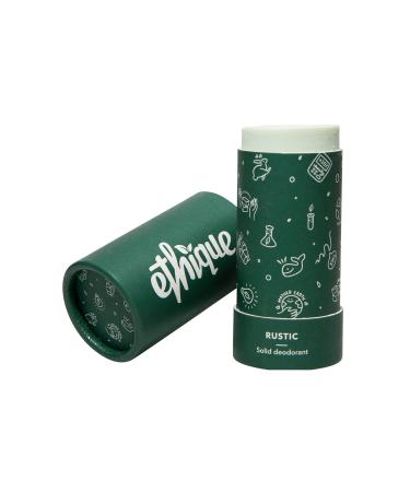 Ethique Solid Deodorant Bar for Men & Women - Aluminum Free, Eco-Friendly, Sustainable, Plastic Free - Rustic Tube, 2.47oz (Pack of 1) Rustic 2.47 Ounce (Pack of 1)