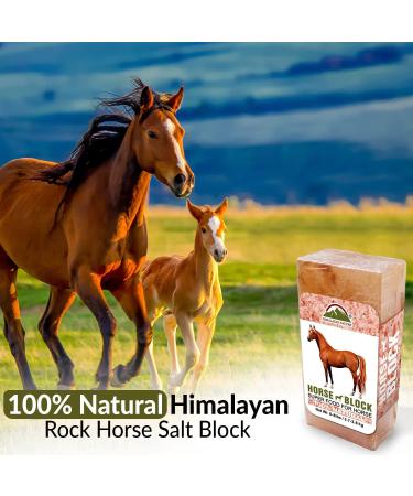 Himalayan Nature Licking Salt for Horses - 2 Pack Pink | Natural Mineral Supplement - Buy Online on SooperMarket.com